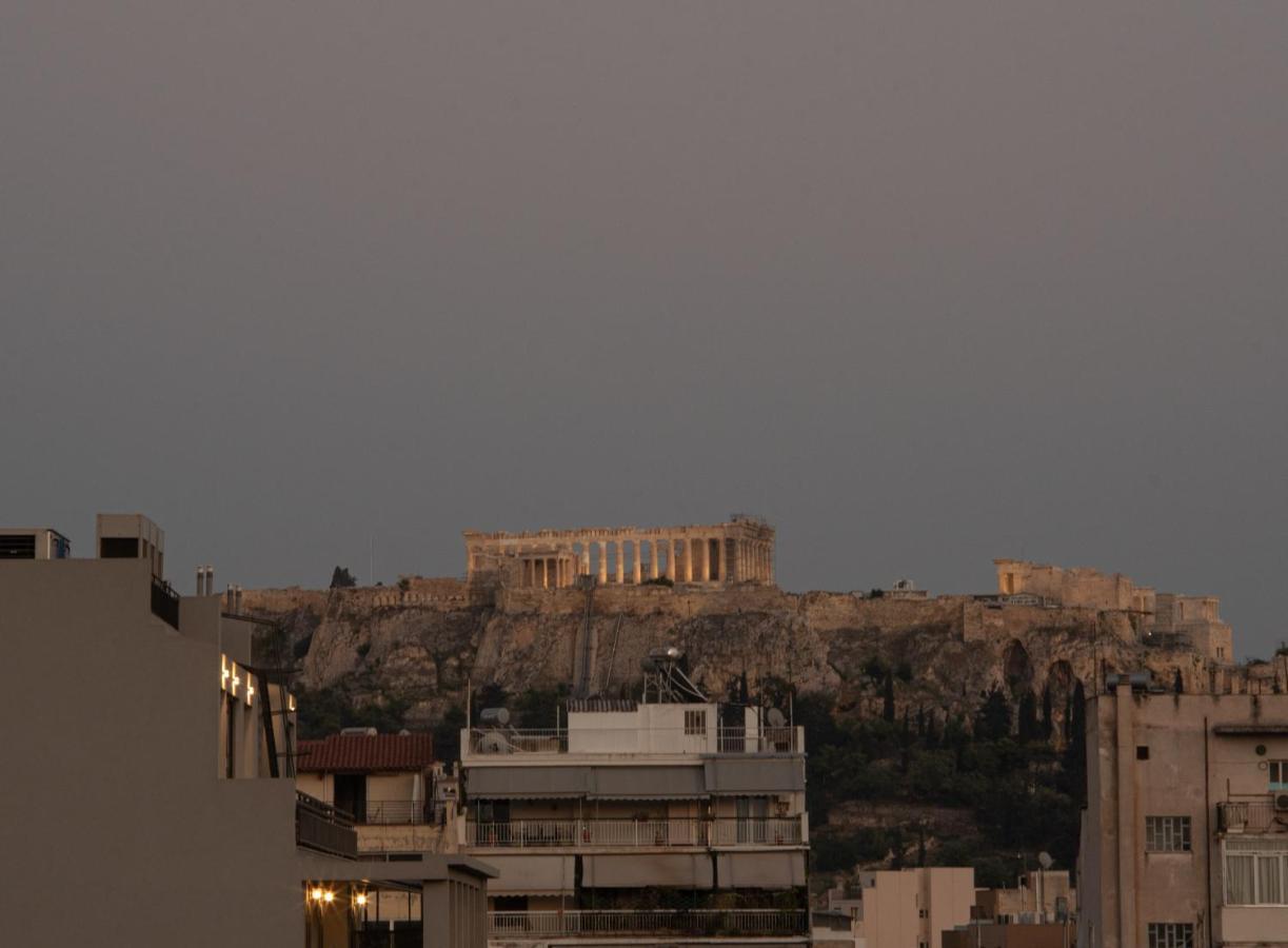 Stunning Acropolis View - 500M Metro - At Historical Center Lägenhet Aten Exteriör bild
